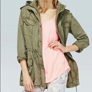 Aritzia Talula Faded Olive Green Trooper Utility Military Jacket Size XS